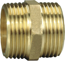 Brystnippel messing 3/4" x 3/4"